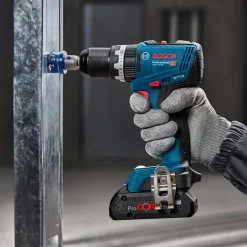 Online Bosch GSB 18V-65 slagboremaskine 2x5Ah batteri og L-BOXX