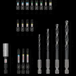 Bor- Og Borsæt^Bosch Impact HSS bor-/bitssæt med 20 dele