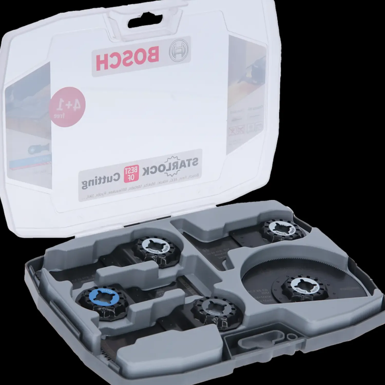 Bosch gør det selv Multicutter-Klinger^Bosch Træ- og metalskæresæt til multiværktøj, 5 dele