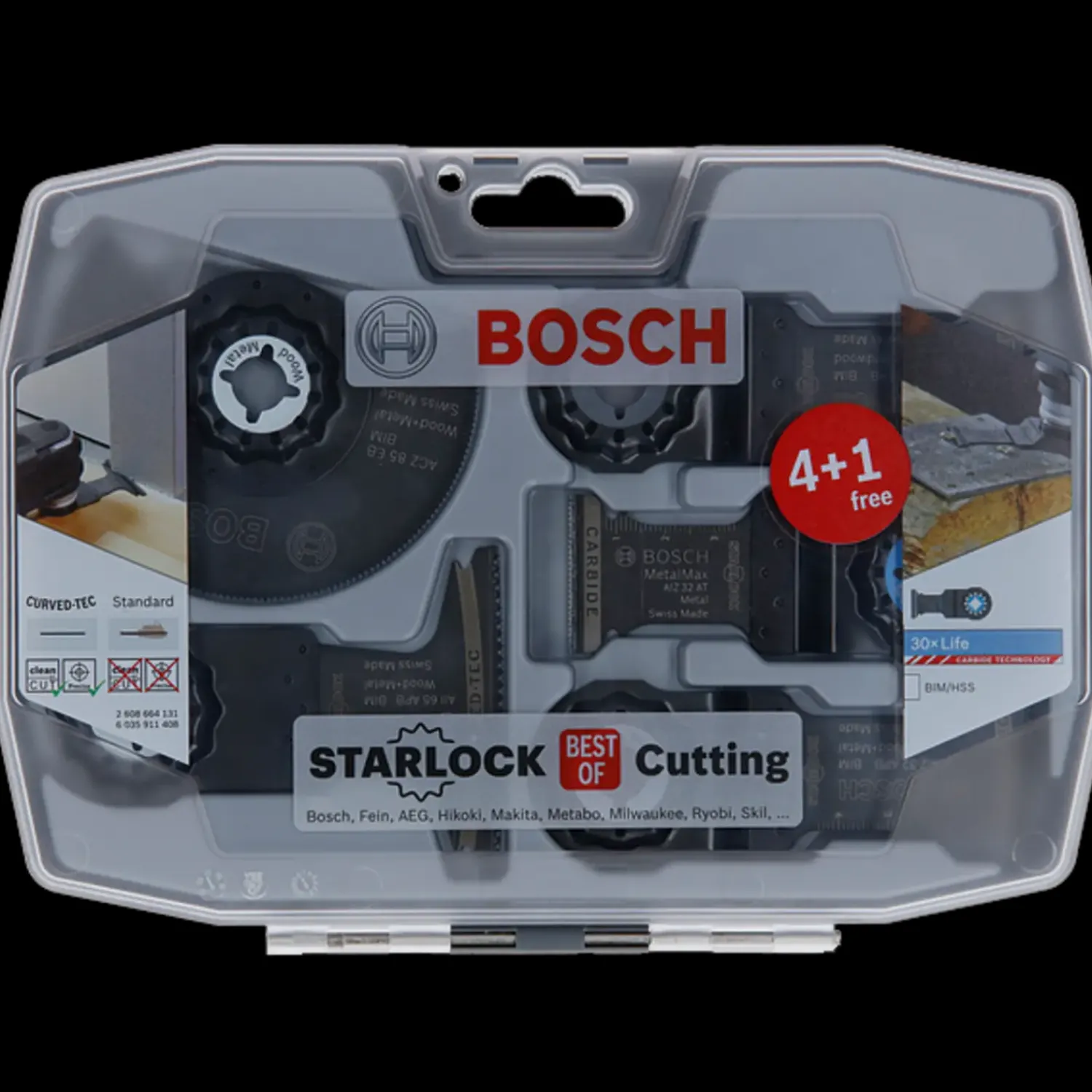 Bosch gør det selv Multicutter-Klinger^Bosch Træ- og metalskæresæt til multiværktøj, 5 dele