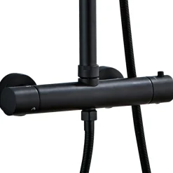 Brusesæt^Brusestangssæt med termostat matsort