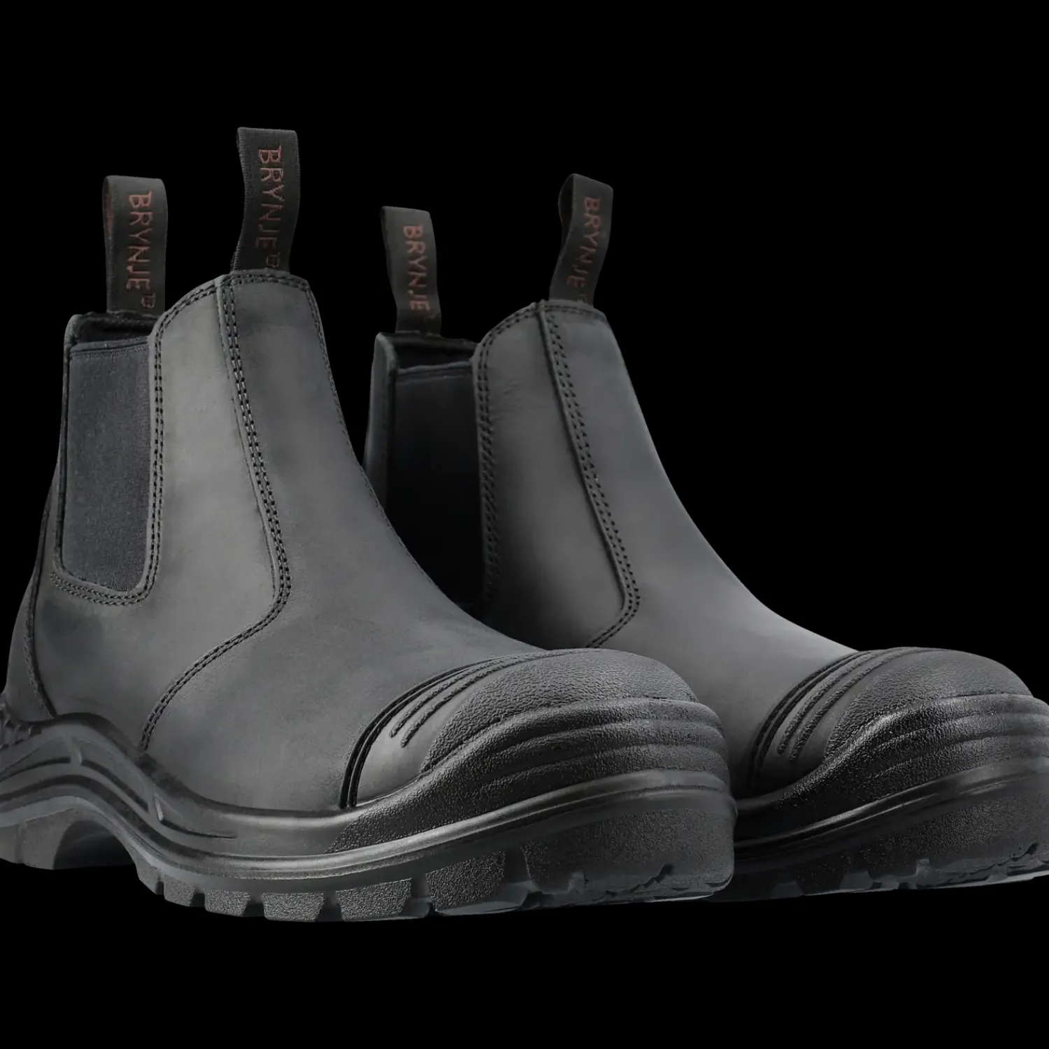 Brynje Sikkerhedssko^lukkede sikkerhedstøvler i læder str. 46