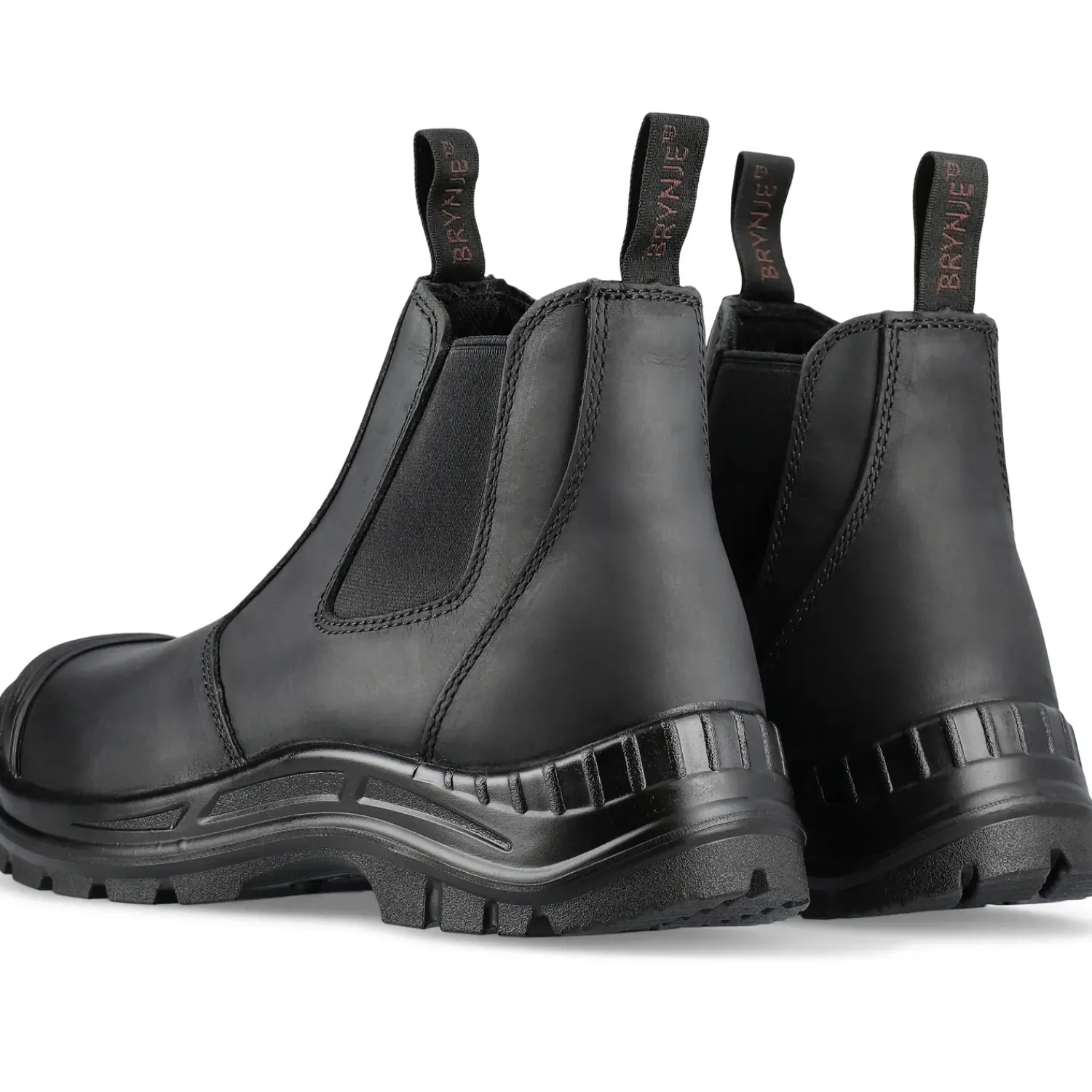 Brynje Sikkerhedssko^lukkede sikkerhedstøvler i læder str. 46