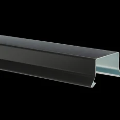 Tilbehør Til Tage Og Tagrender^Bygtjek sternkapsel lige 25x25x1000 mm sort/alu