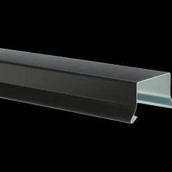 Tilbehør Til Tage Og Tagrender^Bygtjek sternkapsel lige 25x25x1000 mm sort/alu