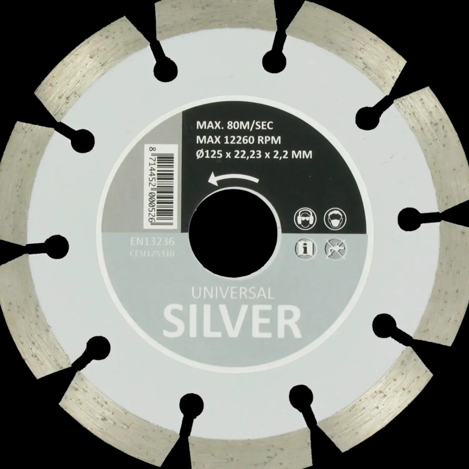 Carat Klinger Til Vinkelslibere^silver universaldiamantklinge Ø230 mm