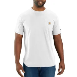 Online Carhartt 106652 Force™ pocket T-shirt hvid str. L