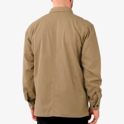 Hot Carhartt canvas fleece foret skjortejakke dark khaki str. S