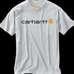 Sale Carhartt core logo t-shirt grå str. L