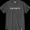 New Carhartt force s/s logo graphic t-shirt koksgrå str. XL