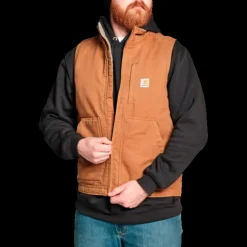 New Carhartt Mock Neck vest brun str. 2XL