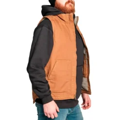 New Carhartt Mock Neck vest brun str. 2XL