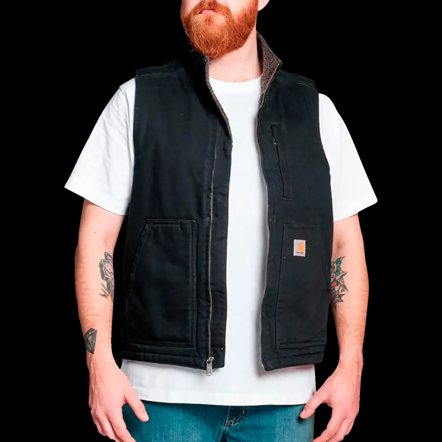 Carhartt Jakker Og Veste^Mock Neck vest sort str. XL