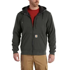 Clearance Carhartt Wind Fight hættetrøje peat str. S