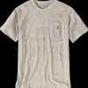 Clearance Charhartt relaxed S/S pocket stripe t-shirt lys str. XL