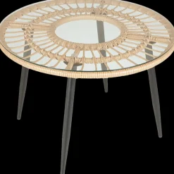Sale Claus havebord stål/glas Ø60x52cm