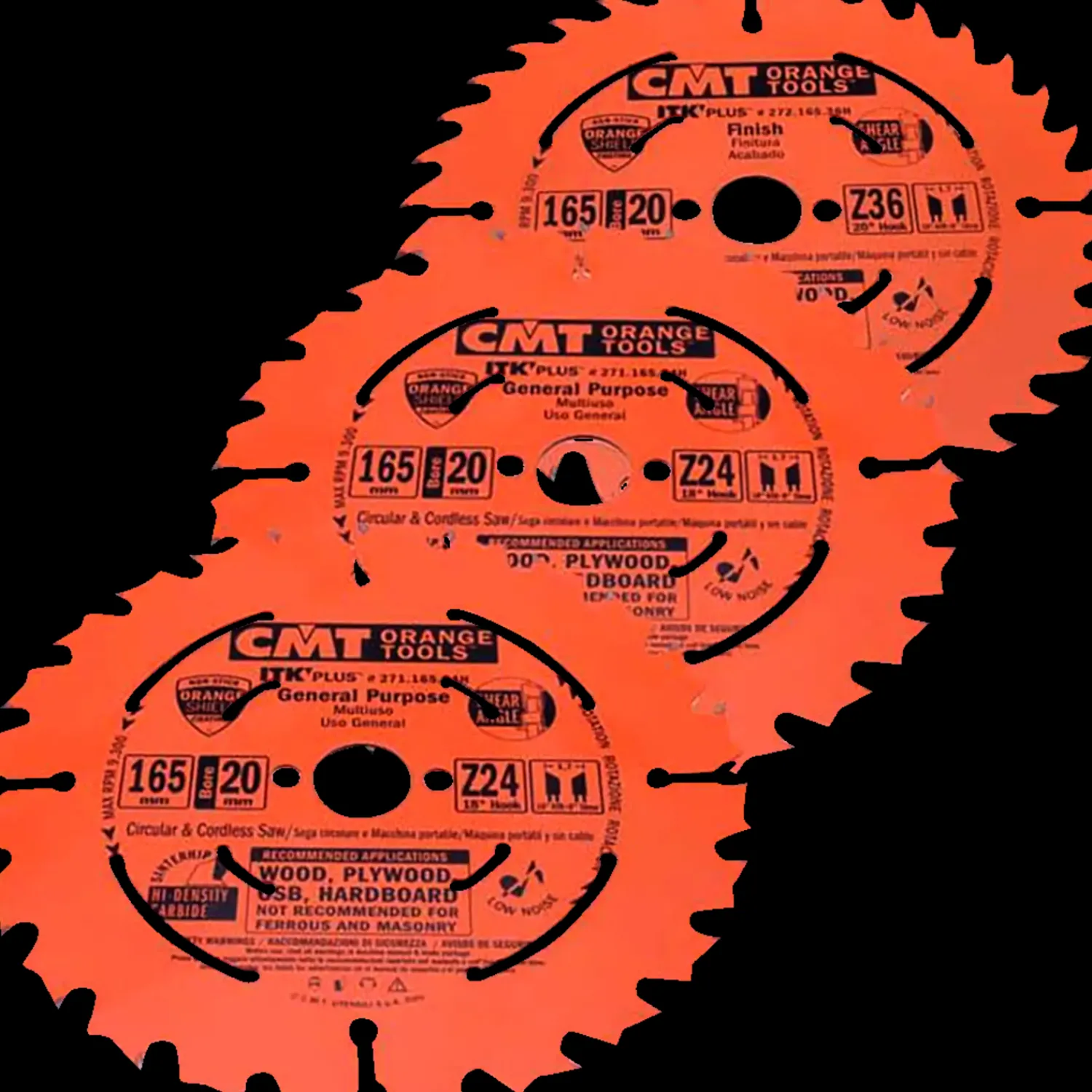 Best CMT savklinge sæt 165x20 2x24Z 1x36Z