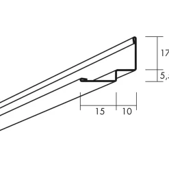 Ecophon Tilbehør Loft Og Vægge^Connect skyggekant focus 3000x25x0,56 mm