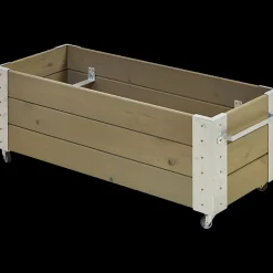 New Cubic Blomsterkasse med hjul 120x50x45 cm gråbrun