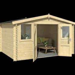 Hytter^Dallas hytte med dobbeltdør og vinduer, 10,62 m²