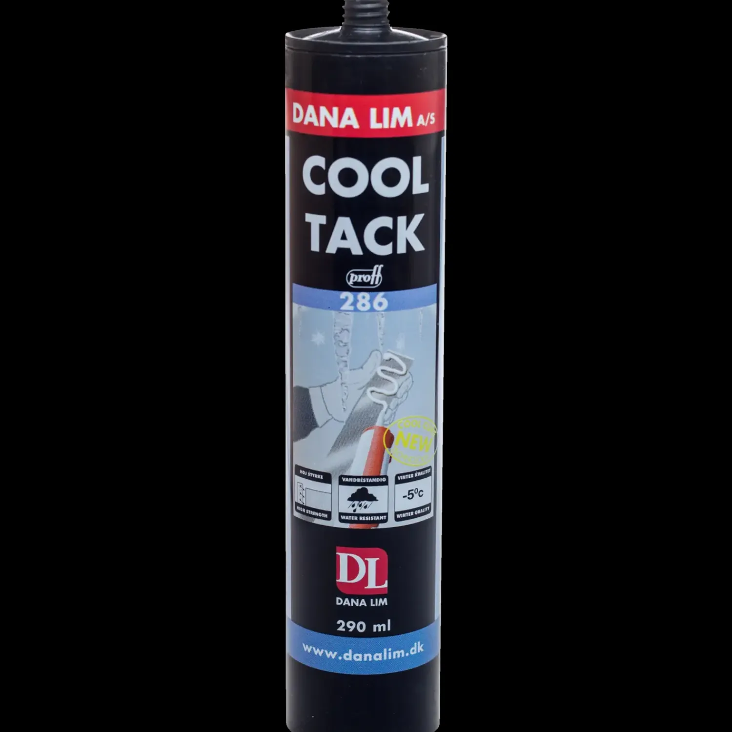 Discount Dana Cool Tack 286 montagelim 290 ml hvid
