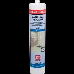 Dana Lim Fugemasse^Dana proff vådrumssilicone 512 antracit 300 ml