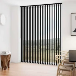 Gardiner|Tilbehør Til Kontor Og Værksted^Debel lamelgardin komplet D´Lux sort 100x250 cm