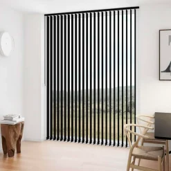 Gardiner|Tilbehør Til Kontor Og Værksted^Debel lamelgardin komplet D´Lux sort 100x250 cm