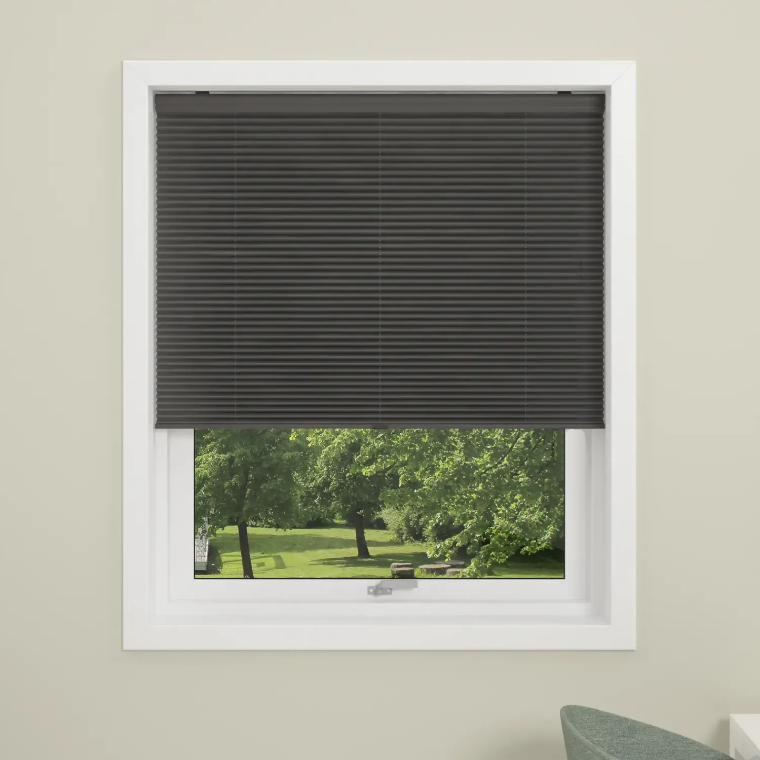 Gardiner|Tilbehør Til Kontor Og Værksted^Debel plissegardin touch grå 70x160 cm