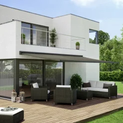 Debel Pergolaer Og Markiser^Sigma markise med motor 400x300 cm koksgrå