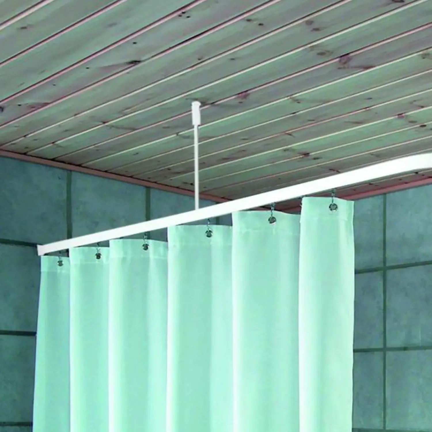 Debel Badeværelsestilbehør^Universal kabinstang hvid