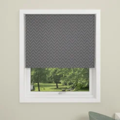 Gardiner|Tilbehør Til Kontor Og Værksted^Debel Zig Zag rullegardin mørklægning grå 100x175 cm