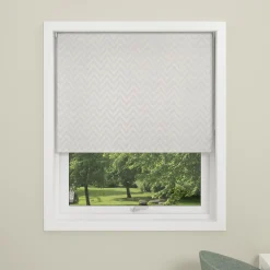New Debel Zig Zag rullegardin mørklægning hvid 80x175 cm