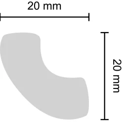 Best Decosa stukliste H15 20x20 mm 2 m