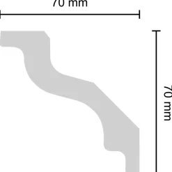 Hot Decosa stukliste S100 70x70 mm 2 m