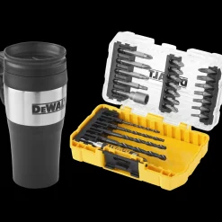 Best DeWALT bor- og bitssæt inkl. termokrus