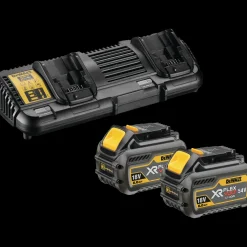 DeWALT Batterier Og Opladere^DCB132T2 18/54V XR flexvolt dobbeltlader  2x6.0 Ah batterier