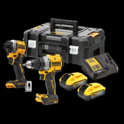 DeWALT Slagnøgler^DCK2051E2T-QW 18V sæt. boremaskine og slagskruetrækker, batteri og kuffert