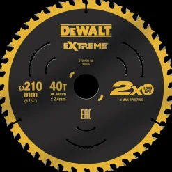 DeWALT Rundsavklinger^DT20433-QZ extreme rundsavsklinge Ø210x30 mm