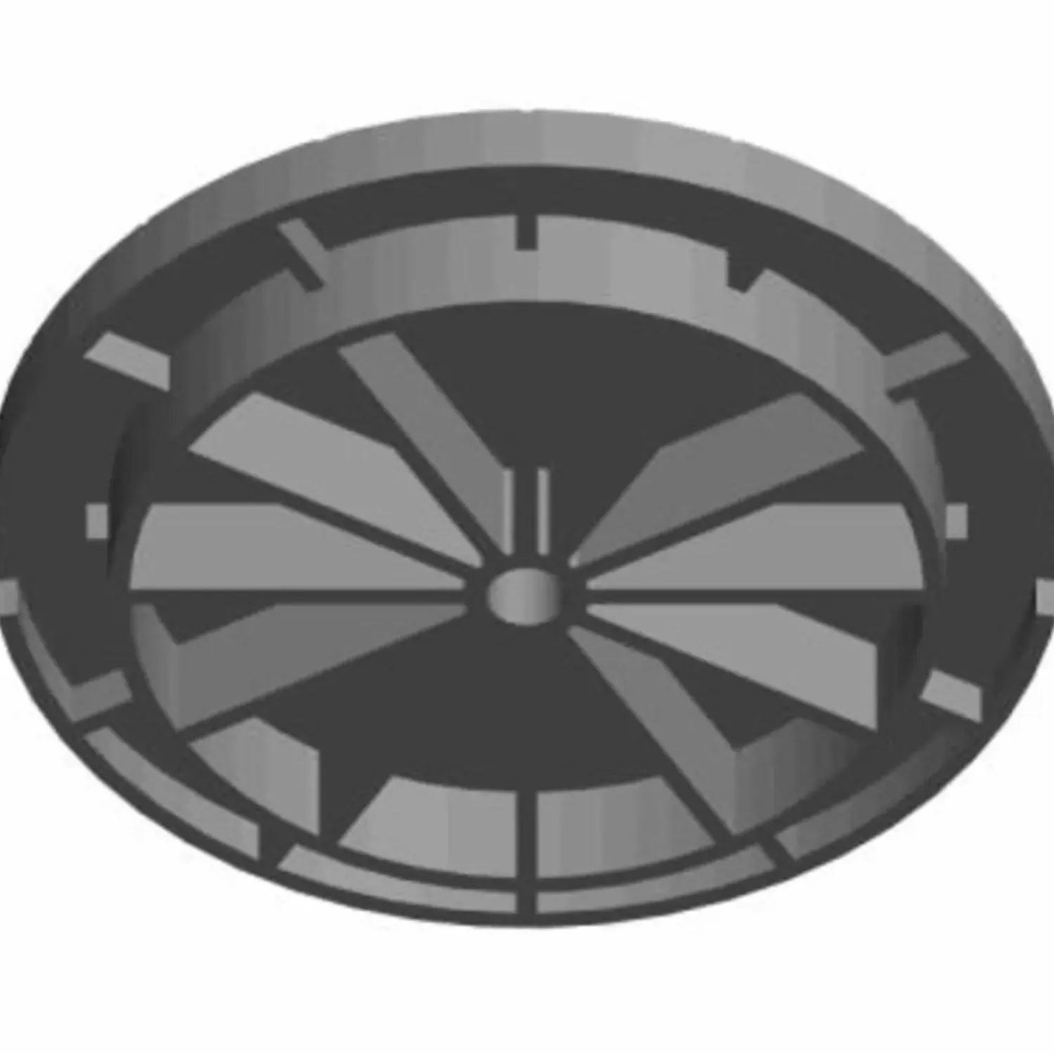 Brønde Og Dræn^Dæksel af genbrugsplast Ø600 mm