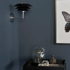 Væglamper^DL20 væglampe mat sort/krom 20x20x23 cm G9