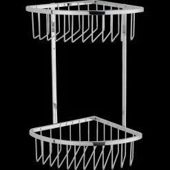 Sæbehylder^Dobbelt sæbehylde hjørne krom