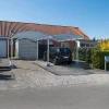 Carporte^Dobbelt stålcarport 6020x5200 mm firkantede stolper