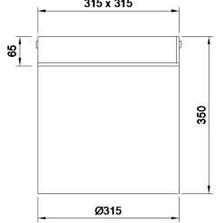 Online Duco Hugo Ø315 skørt og 2,5 tons dæksel galvaniseret