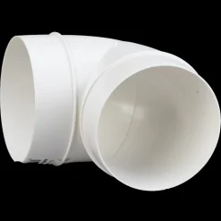 Duka Ventilationsrør Og -Studser^bøjning 90°  Ø100 mm hvid