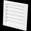 Duka Ventilationsriste^jalousirist 63.3 hvid 15x15 cm indv. 140 mm