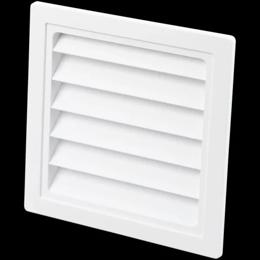 Duka Ventilationsriste^jalousirist 63.3 hvid 15x15 cm indv. 140 mm