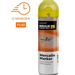 DVA Måleværktøj Og Opmærkning^Mercalin Mærkespray flou 500ML gul
