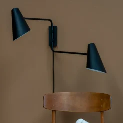 New Dyberg Larsen Cale væglampe m/2 arme sort