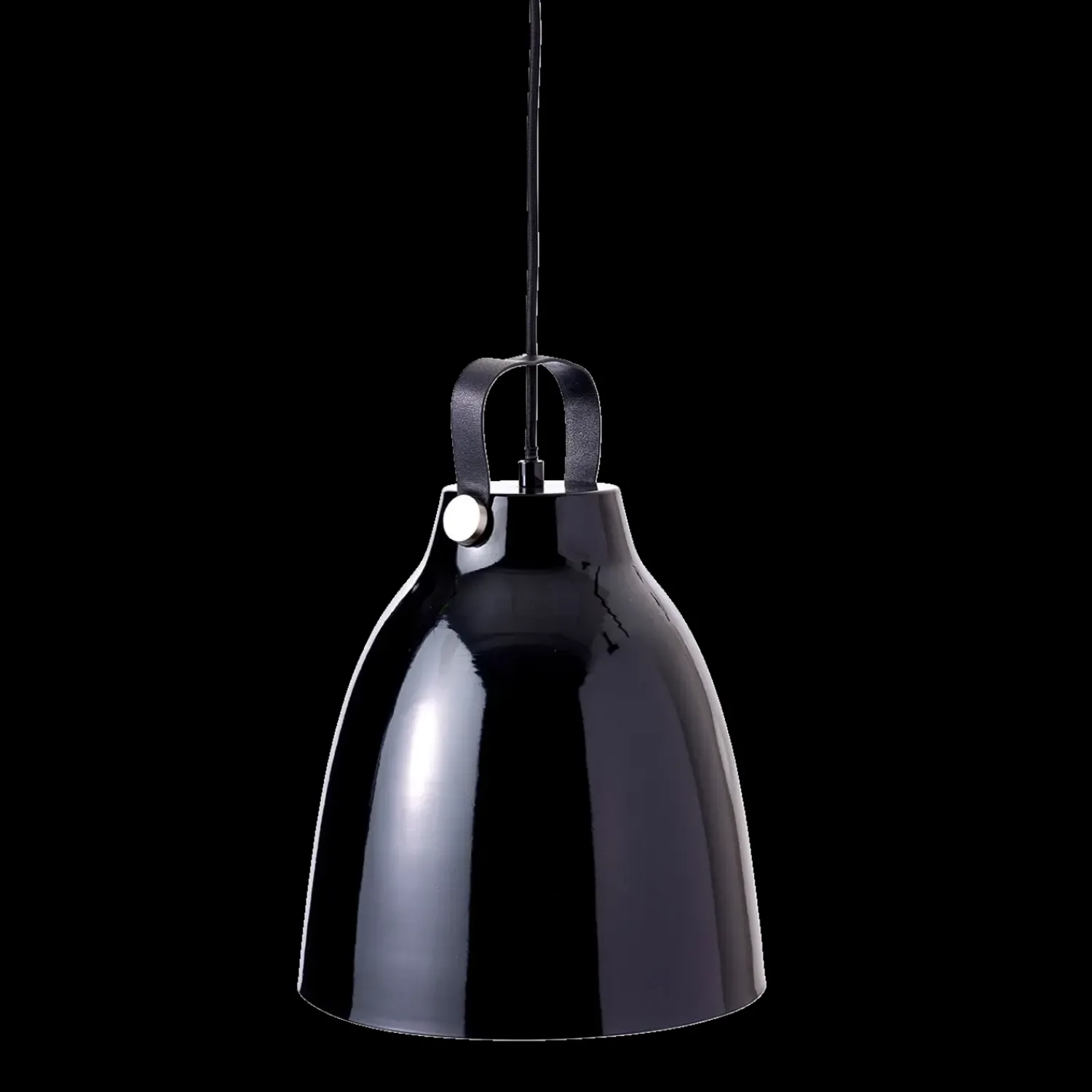 Dyberg Larsen Pendler^Copenhagen pendel med strop sort Ø26,5 cm